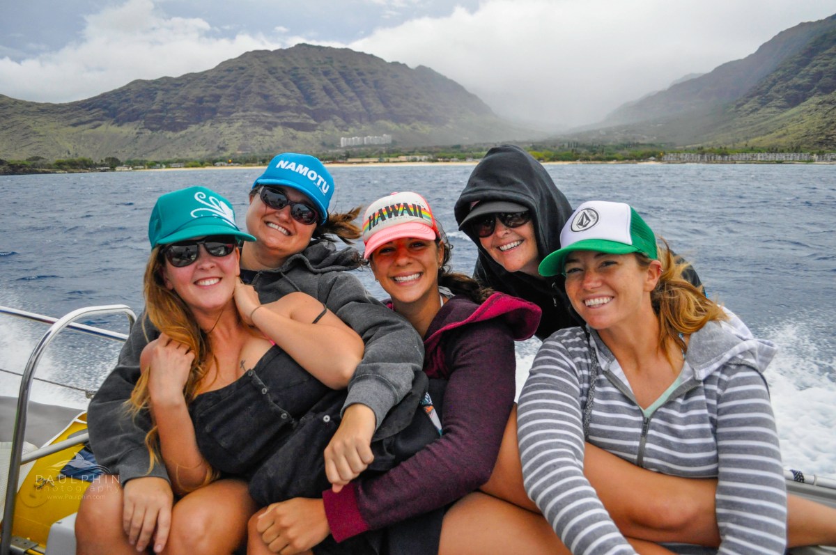 The Dolphin Excursions crew together at the harbour