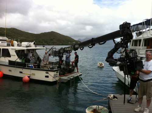 A Technocrane working dockside